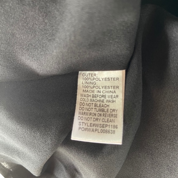 ATMOS & HERE Dress Black Size Large Flare Side zip - Picture 5 of 5